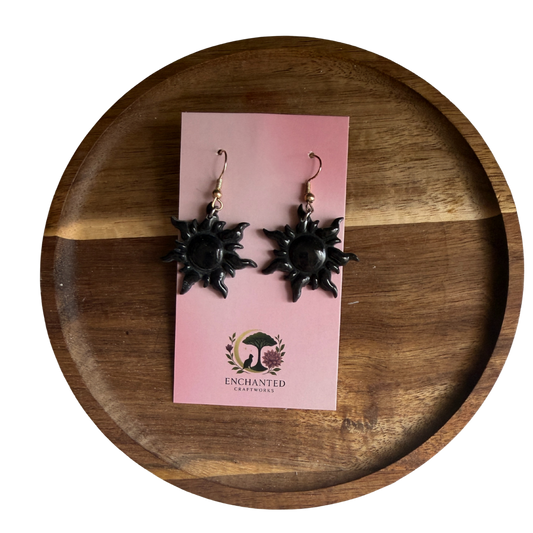Enchanted Sun Clay Dangle Earrings