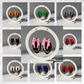 Football Bow Polymer Clay Hoop Earrings