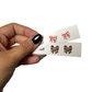 Sports Bow Clay Stud Earrings