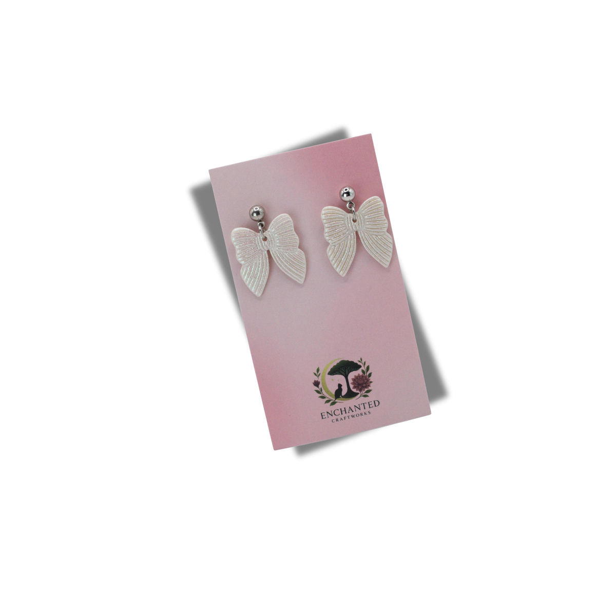 Mini Grace Bows Polymer Clay Dangle Earrings
