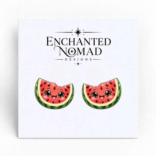 Cute Watermelon Stud Earrings