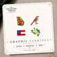 Georgia Mix & Match Stud Earrings on the tilted Enchanted Nomad Designs card
