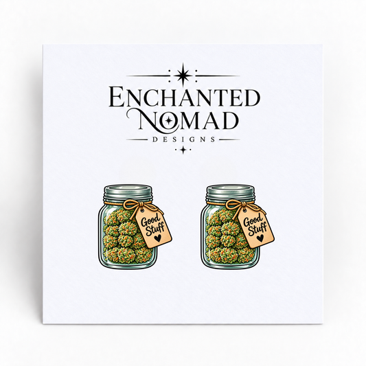 Good Stuff Jar Stud Earrings