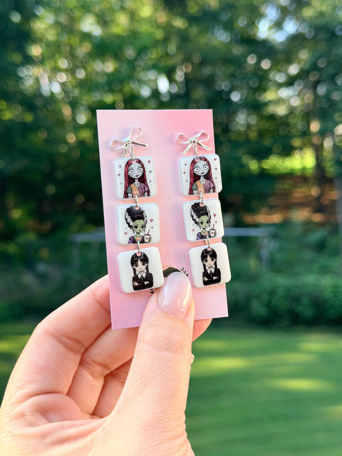 Gothic Girl Trio dangle earrings
