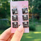 Raccoon & Opossum Dangle Earrings on original display card