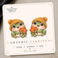 Frog with Maple Leaf Earrings & Pins on original display card