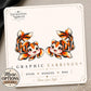 Koi Fish Earrings on original display card