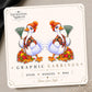 Apple Picking Fox Earrings & Pins on original display card