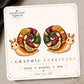 Book Snail Earrings & Pins on original display card