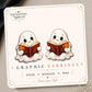 Ghost Reader Earrings & Pins