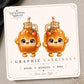 Apple Cider Earrings & Pins on original display card