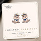 Sailor Seal Earrings & Pins