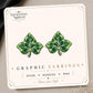 Ivy Leaf Earrings & Pins on original display card