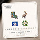 Louisiana Mix & Match Stud Earrings on the tilted Enchanted Nomad Designs card