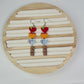 Back-to-School Heart Stack Clay Dangle Earrings