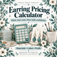 Earring Pricing Calculator — Google Sheets Template — Teal Edition