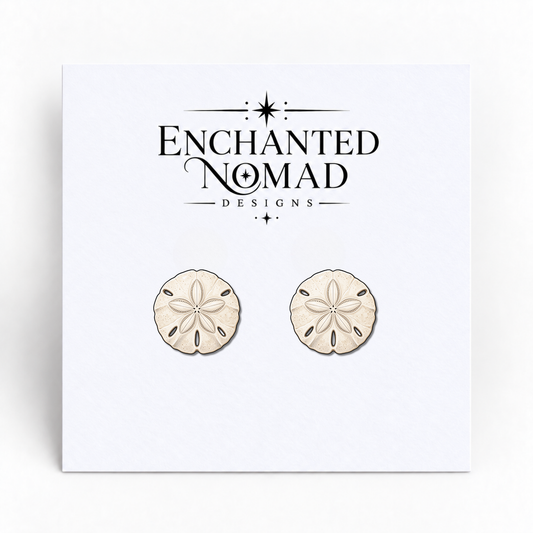 Sand Dollar graphic earrings